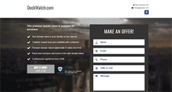 Desktop Screenshot of deckwatch.com